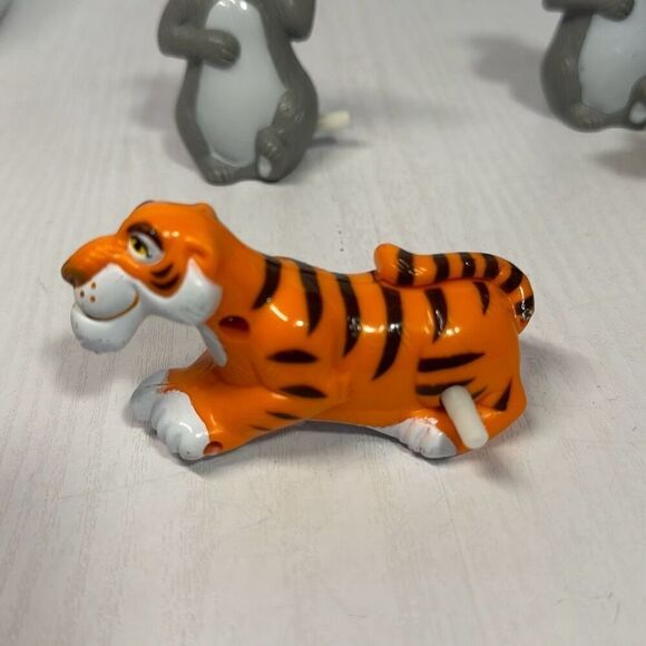 VINTAGE (1980s) Disney KAA Jungle Book Snake Baloo Shere Khan WIND UP TOY - Picture 2 of 8